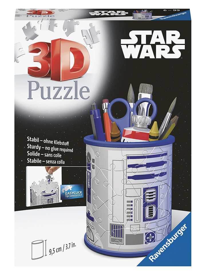 3D-пазл "R2D2" из 54 деталей - для детей от 6 лет и старше
3D-пазл "R2D2" из 54 деталей - для детей от 6 лет и старше