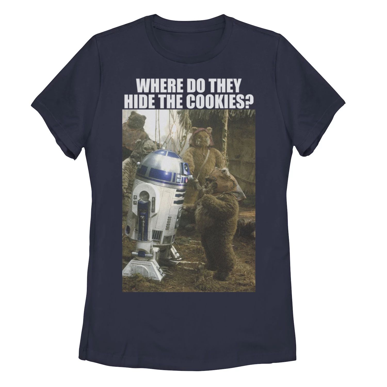 Футболка Juniors Star Wars R2-D2 и эвоков «Где они прячут печенье» Licensed Character
Футболка Juniors Star Wars R2-D2 и эвоков «Где они прячут печенье» Licensed Character