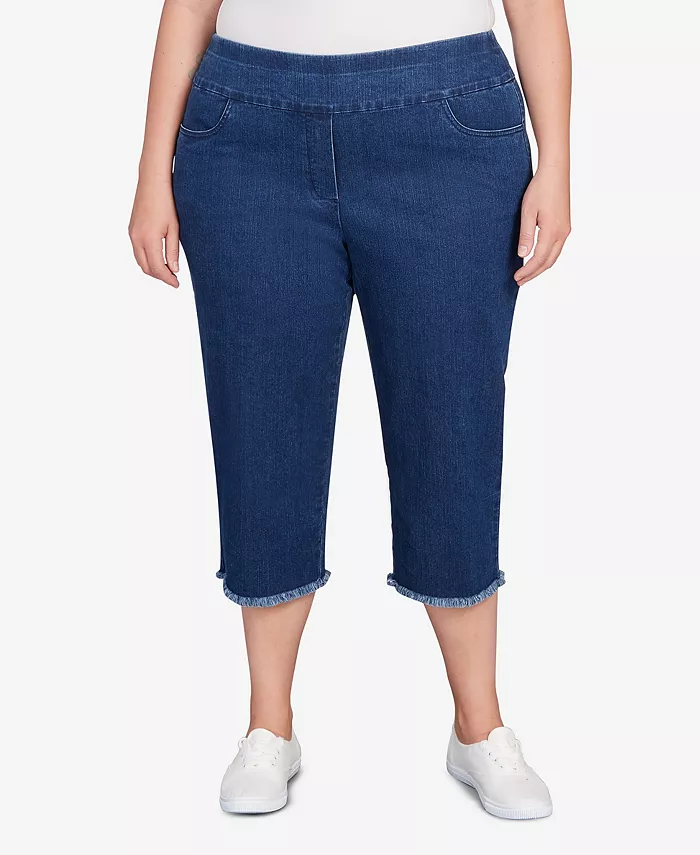 Классические черные джинсовые капри с бахромой больших размеров Alfred Dunner, синий
Классические черные джинсовые капри с бахромой больших размеров Alfred Dunner, синий