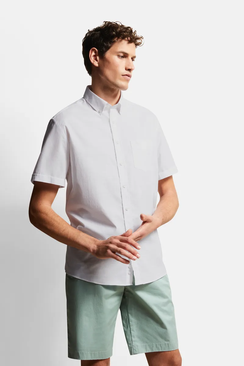 Рубашка bugatti с короткими рукавами и тонкой структурой, белый
Рубашка bugatti с короткими рукавами и тонкой структурой, белый