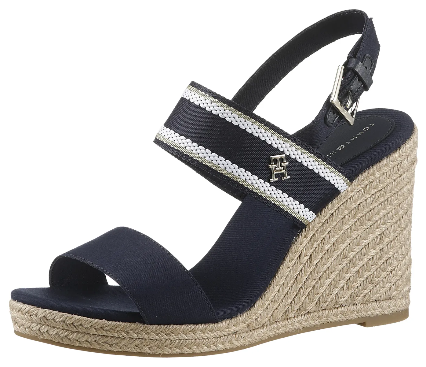 Босоножки Tommy Hilfiger на танкетке "WEBBING HIGH WEDGE SANDAL", летняя обувь, босоножки, танкетка, с этикеткой TH сбоку, синий
Босоножки Tommy Hilfiger на танкетке "WEBBING HIGH WEDGE SANDAL", летняя обувь, босоножки, танкетка, с этикеткой TH сбоку, синий