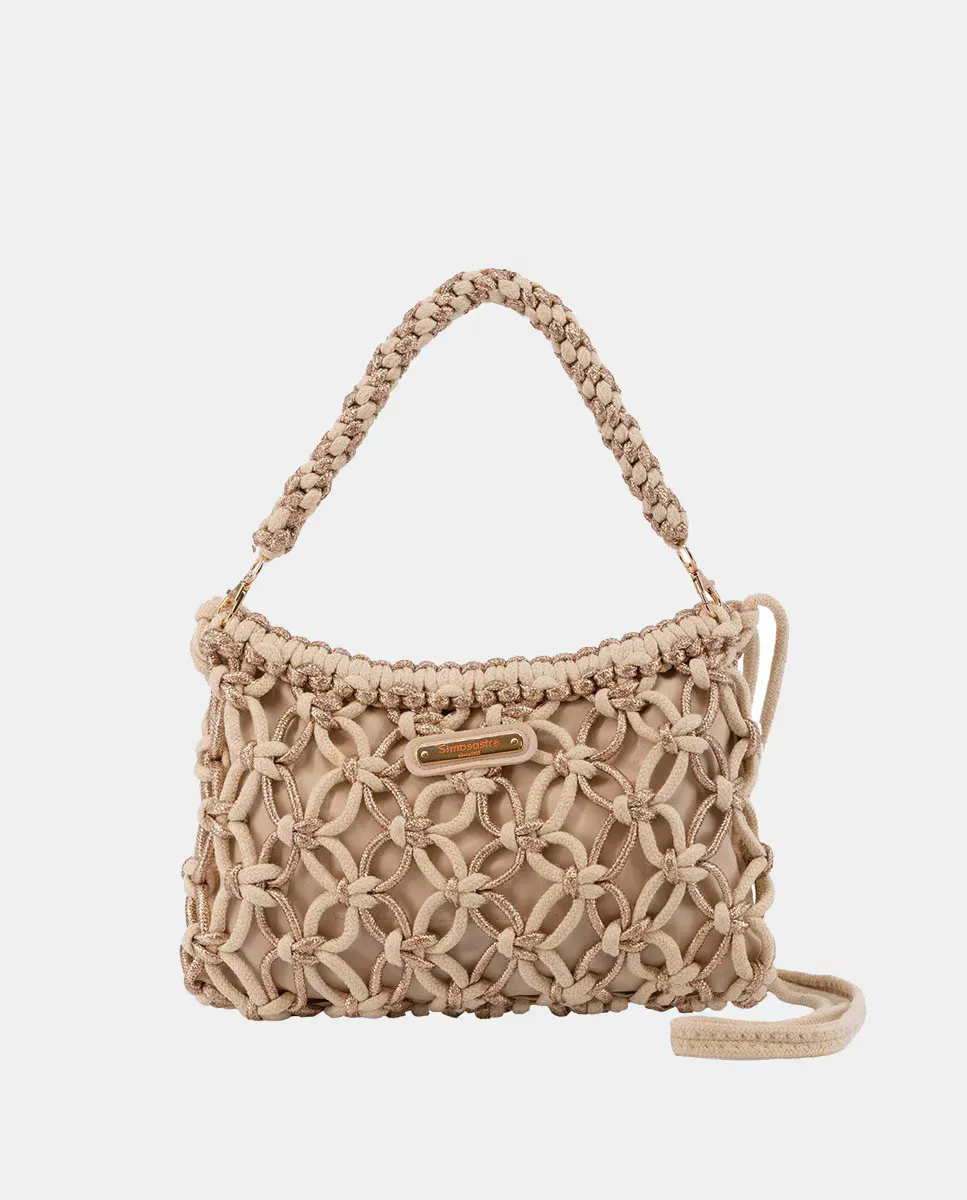 Маленькая сумка из плетеного хлопка и металлической веревки Simó Sastre, бежевый
Маленькая сумка из плетеного хлопка и металлической веревки Simó Sastre, бежевый