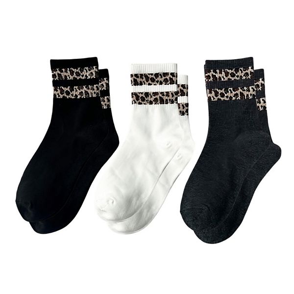 Женские носки 3-pack с рифлеными манжетами в леопардовом принте и мягкой эластичной вязкой Anna-Kaci, Black White
Женские носки 3-pack с рифлеными манжетами в леопардовом принте и мягкой эластичной вязкой Anna-Kaci, Black White