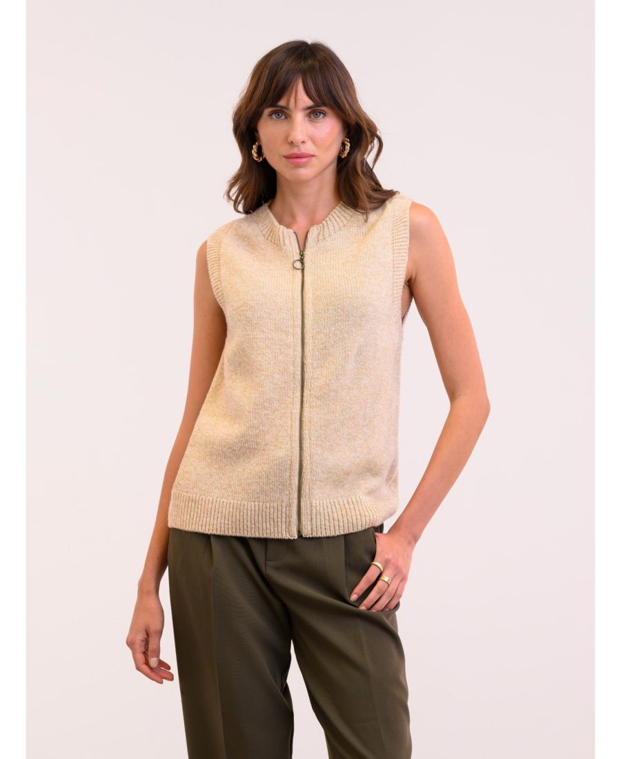 Женский кардиган без рукавов на молнии Celtic & Co, Oatmeal
Женский кардиган без рукавов на молнии Celtic & Co, Oatmeal