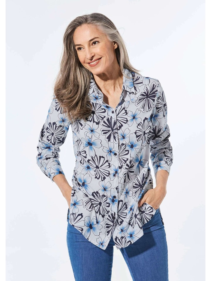 Блуза GOLDNER, цвет marine/gemustert 
Блуза GOLDNER, цвет marine/gemustert