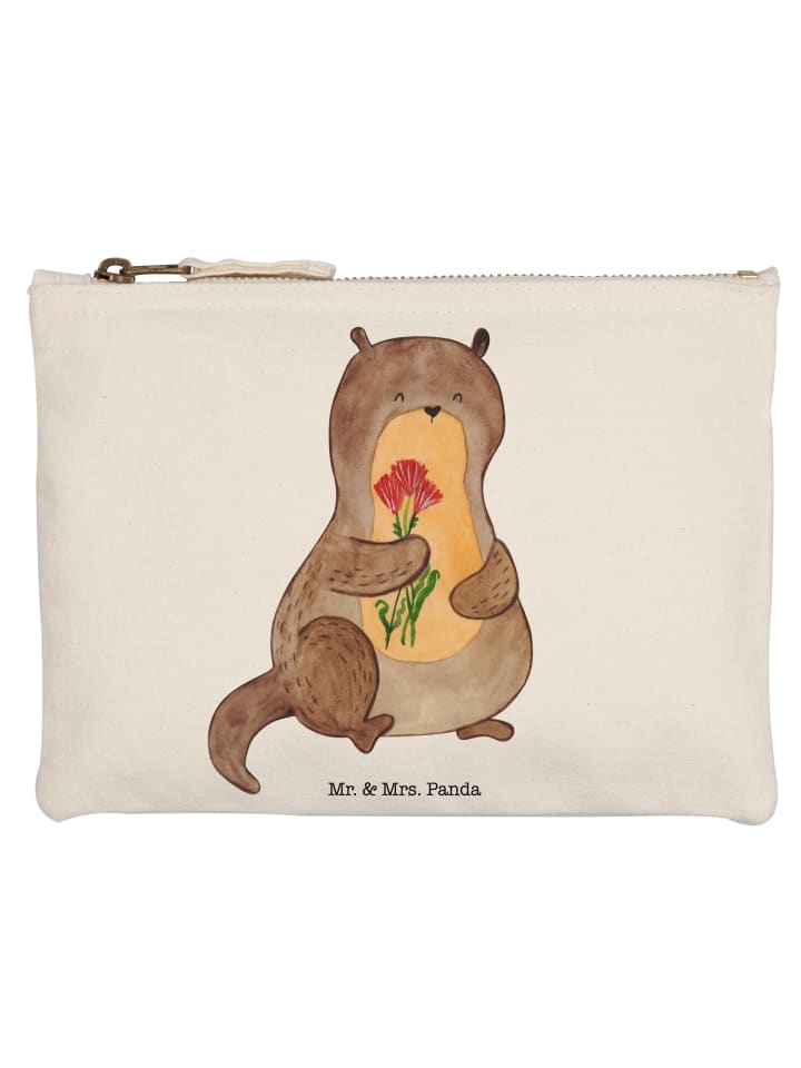 Mr. & Mrs. Panda Пенал с изображением выдры и букета цветов, без надписи, белого цвета
Mr. & Mrs. Panda Пенал с изображением выдры и букета цветов, без надписи, белого цвета