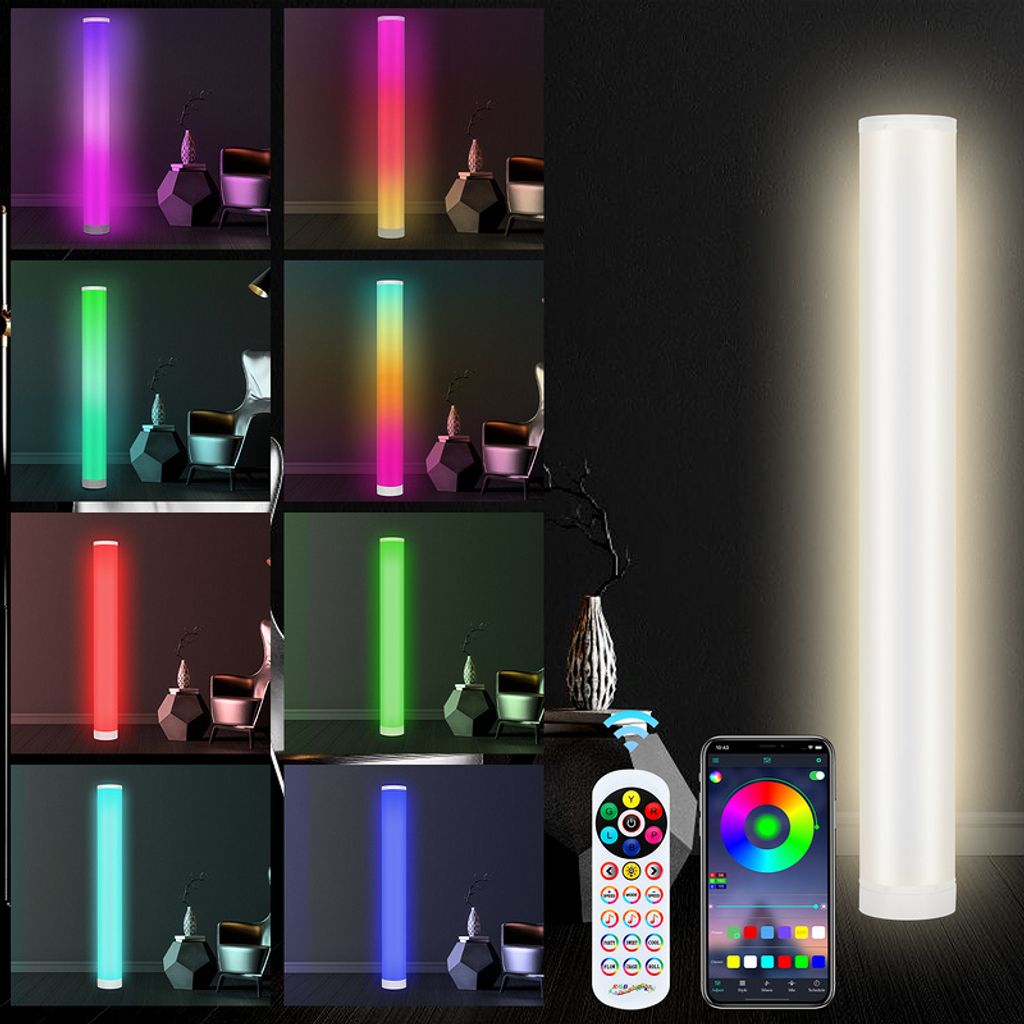 SWANEW 2x 6 Вт светодиодный торшер, угловой светильник, RGB торшер, торшер с регулируемой яркостью, мультиколор
SWANEW 2x 6 Вт светодиодный торшер, угловой светильник, RGB торшер, торшер с регулируемой яркостью, мультиколор