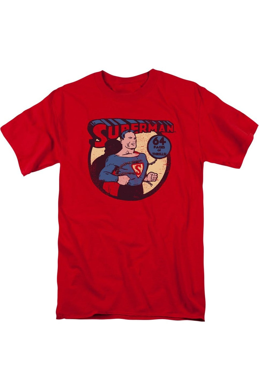 Футболка с коротким рукавом для взрослых DC Comics Superman 64 Gildan, красный
Футболка с коротким рукавом для взрослых DC Comics Superman 64 Gildan, красный