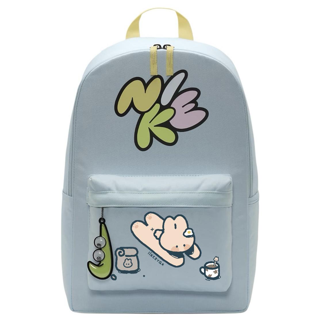 Nike Тканевый рюкзак женский ледниково-голубой и нежно-желтый и светло-лимонный, Rabbit Lying Flat
Nike Тканевый рюкзак женский ледниково-голубой и нежно-желтый и светло-лимонный, Rabbit Lying Flat