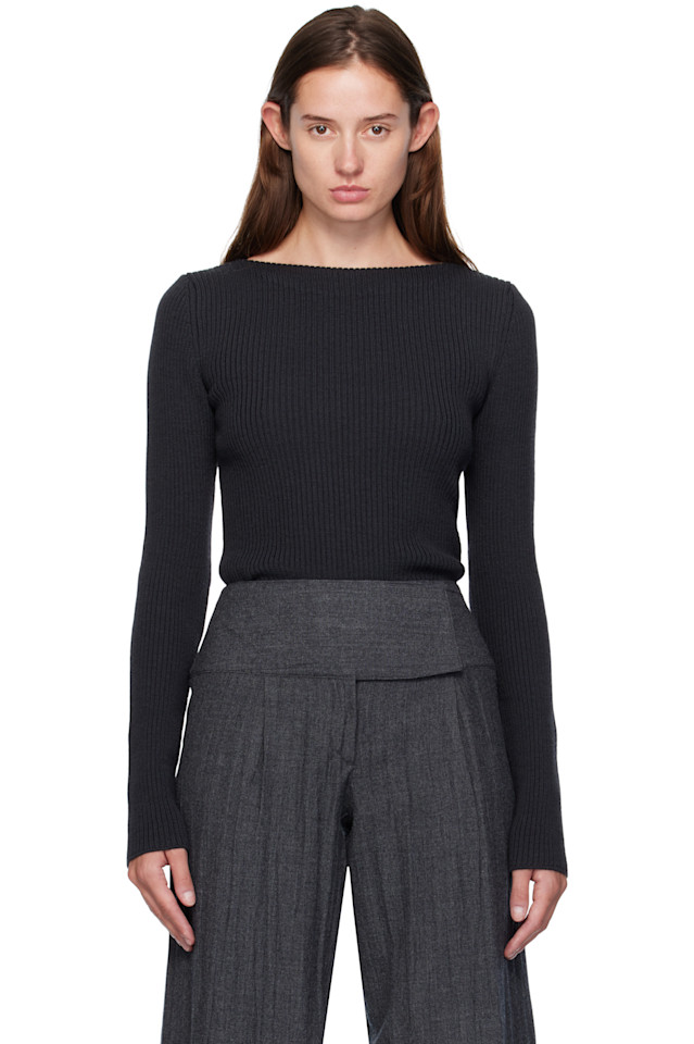 Our Legacy Строгий вязаный свитер черно-бежевого цвета
Our Legacy Строгий вязаный свитер черно-бежевого цвета