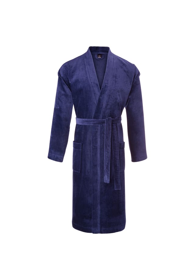 Приятный на ощупь халат с махровой подкладкой после душа Calida, синий
Приятный на ощупь халат с махровой подкладкой после душа Calida, синий
