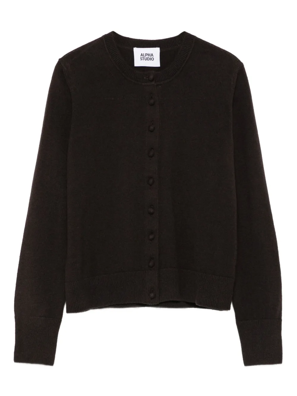 Кардиган с круглым вырезом ALPHA STUDIO, коричневый
Кардиган с круглым вырезом ALPHA STUDIO, коричневый