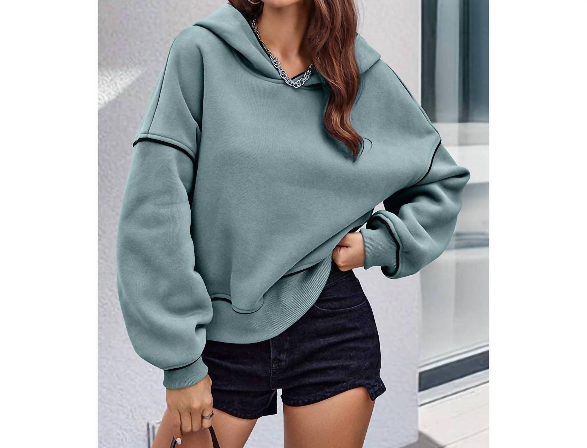 Свободный худи с удлиненным плечом в цвете морской пены Aapparella, Seafoam
Свободный худи с удлиненным плечом в цвете морской пены Aapparella, Seafoam