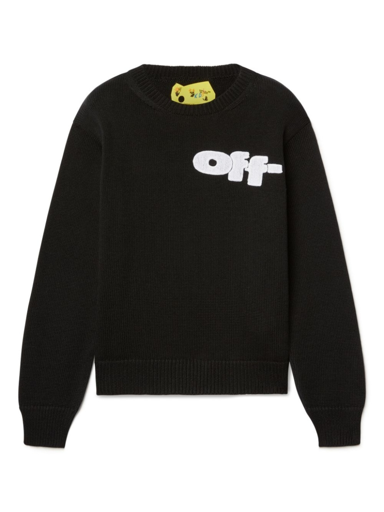 Off-White Kids свитер с логотипом, черный
Off-White Kids свитер с логотипом, черный