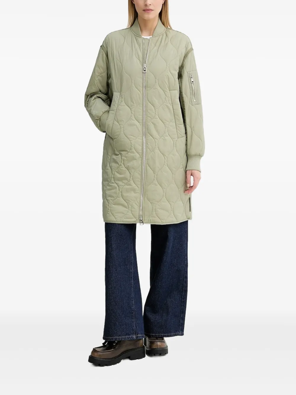 Стеганая куртка-бомбер Marc O'Polo, зеленый
Стеганая куртка-бомбер Marc O'Polo, зеленый