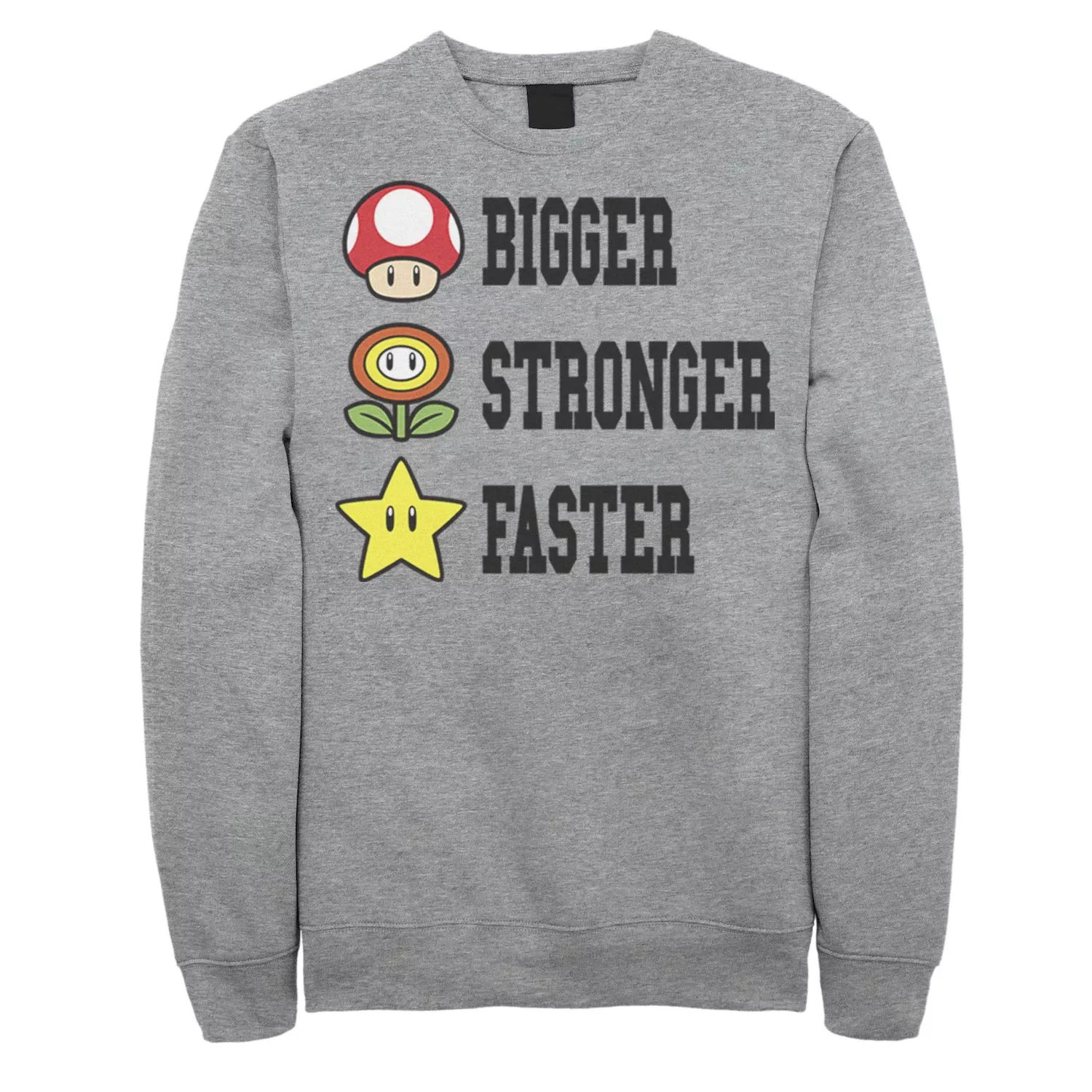 Мужской свитшот Nintendo Super Mario Bigger Faster Stronger Licensed Character
Мужской свитшот Nintendo Super Mario Bigger Faster Stronger Licensed Character