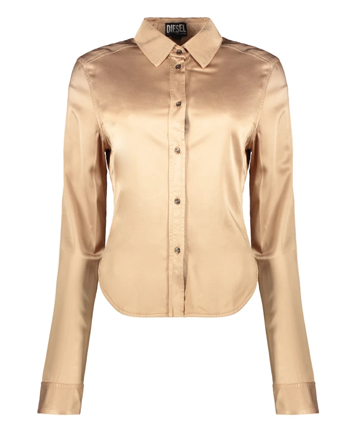 Элегантная атласная рубашка Diesel, желтый
Элегантная атласная рубашка Diesel, желтый