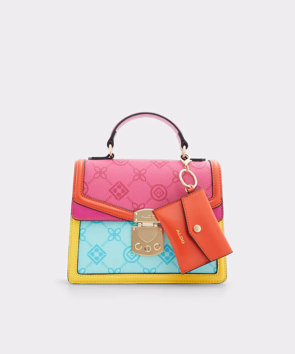 Сумочка с металлической застежкой Aldo, мультиколор 
Сумочка с металлической застежкой Aldo, мультиколор