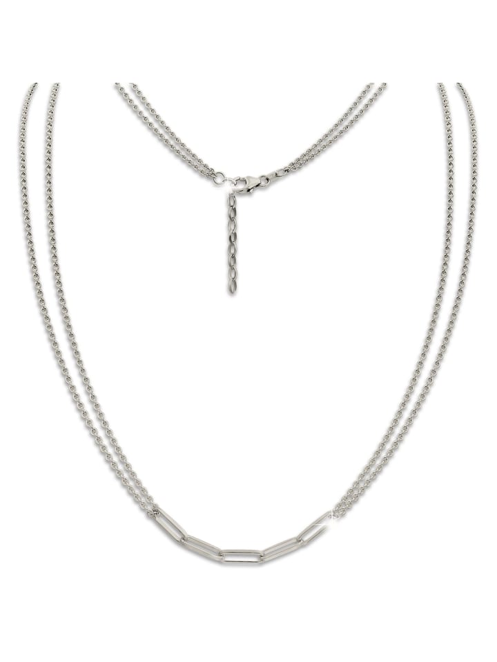 SilberDream Колье, серебро 925 пробы, около 48 см, цепочка необычной формы
SilberDream Колье, серебро 925 пробы, около 48 см, цепочка необычной формы