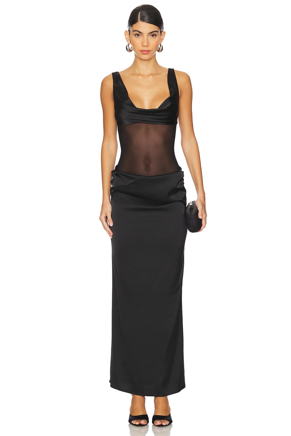 Платье макси астри Superdown, черный
Платье макси астри Superdown, черный