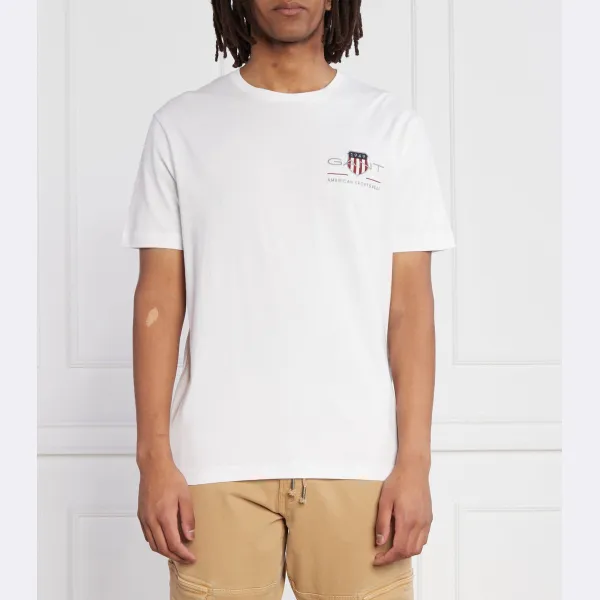 Футболка стандартного кроя Gant, белый 
Футболка стандартного кроя Gant, белый