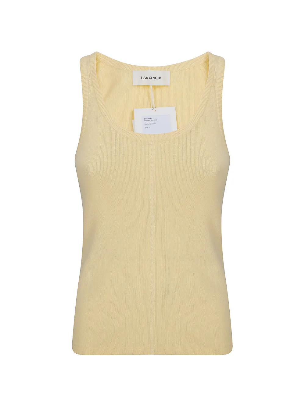 Трикотажная майка в рубчик Lisa Yang, желтый
Трикотажная майка в рубчик Lisa Yang, желтый