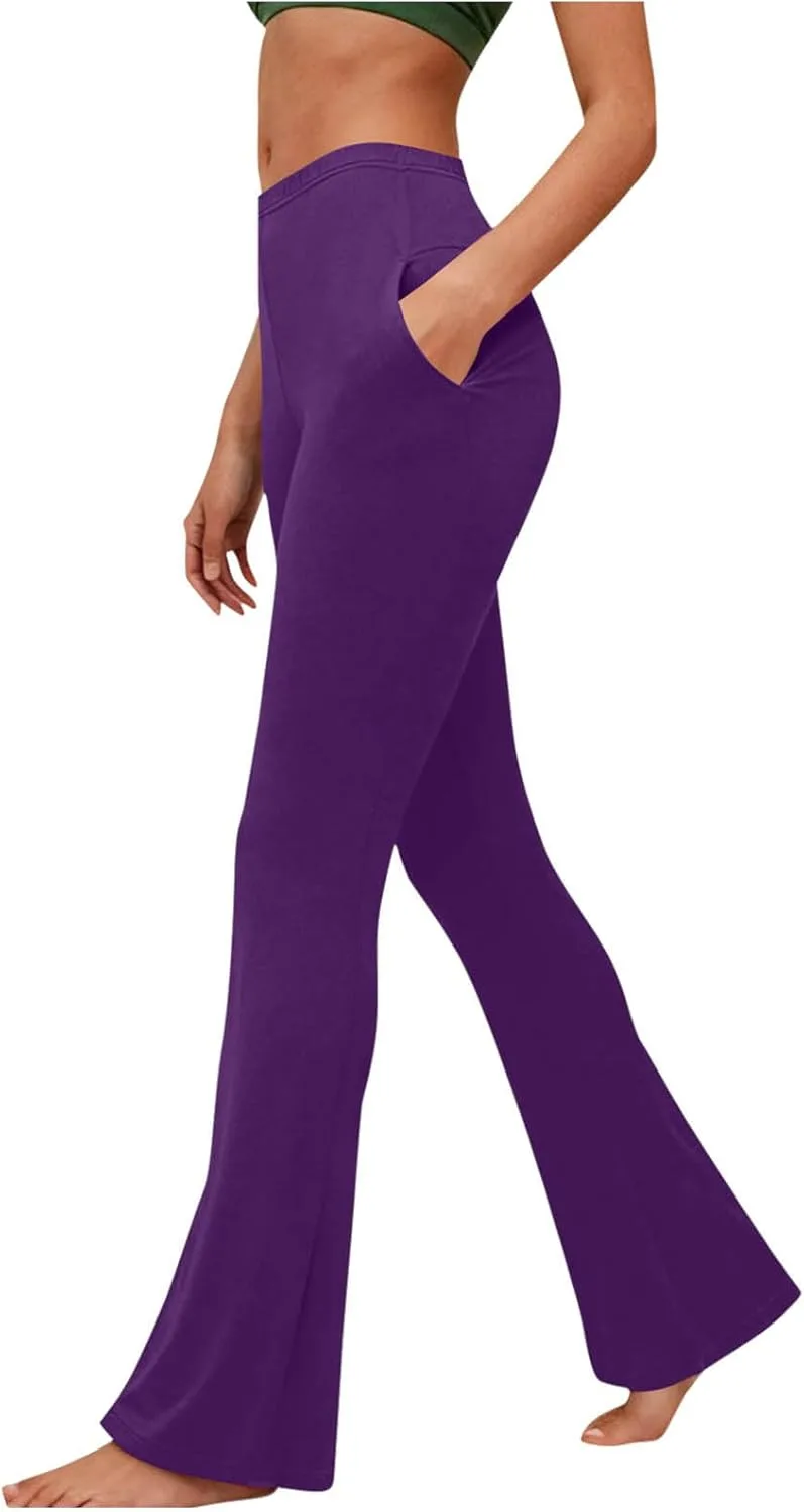 Женские брюки-клеш Flare Leggings с карманами и высокой посадкой
Женские брюки-клеш Flare Leggings с карманами и высокой посадкой