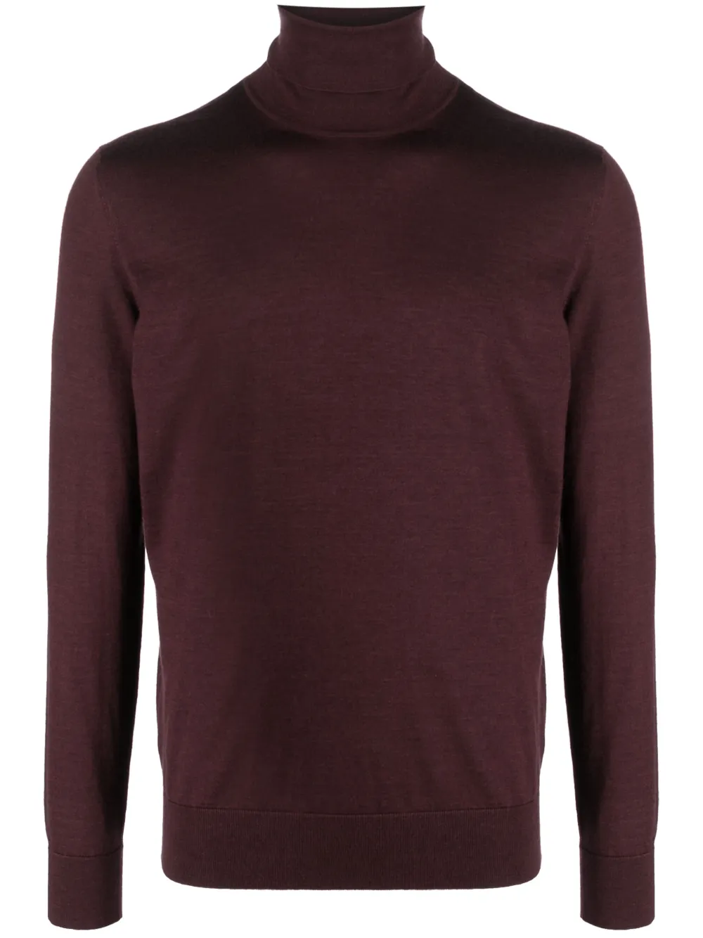 Джемпер тонкой вязки с высоким воротником Zegna, фиолетовый 
Джемпер тонкой вязки с высоким воротником Zegna, фиолетовый