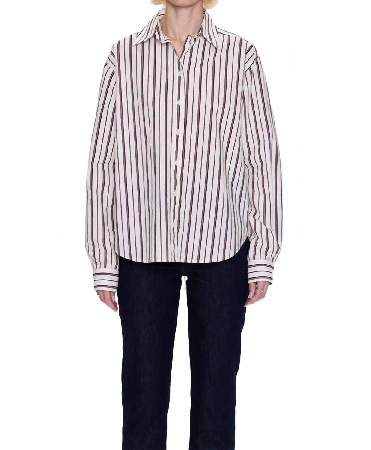 PISTOLA Рубашка Finlay в бордовую полоску
PISTOLA Рубашка Finlay в бордовую полоску