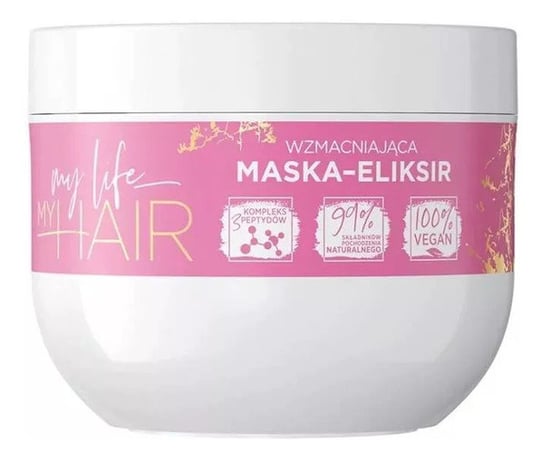 Укрепляющая маска-эликсир 300мл Eveline Cosmetics MY LIFE MY HAIR
Укрепляющая маска-эликсир 300мл Eveline Cosmetics MY LIFE MY HAIR
