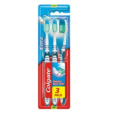 Тройной набор зубных щеток Extra Clean — средний размер, Colgate
Тройной набор зубных щеток Extra Clean — средний размер, Colgate