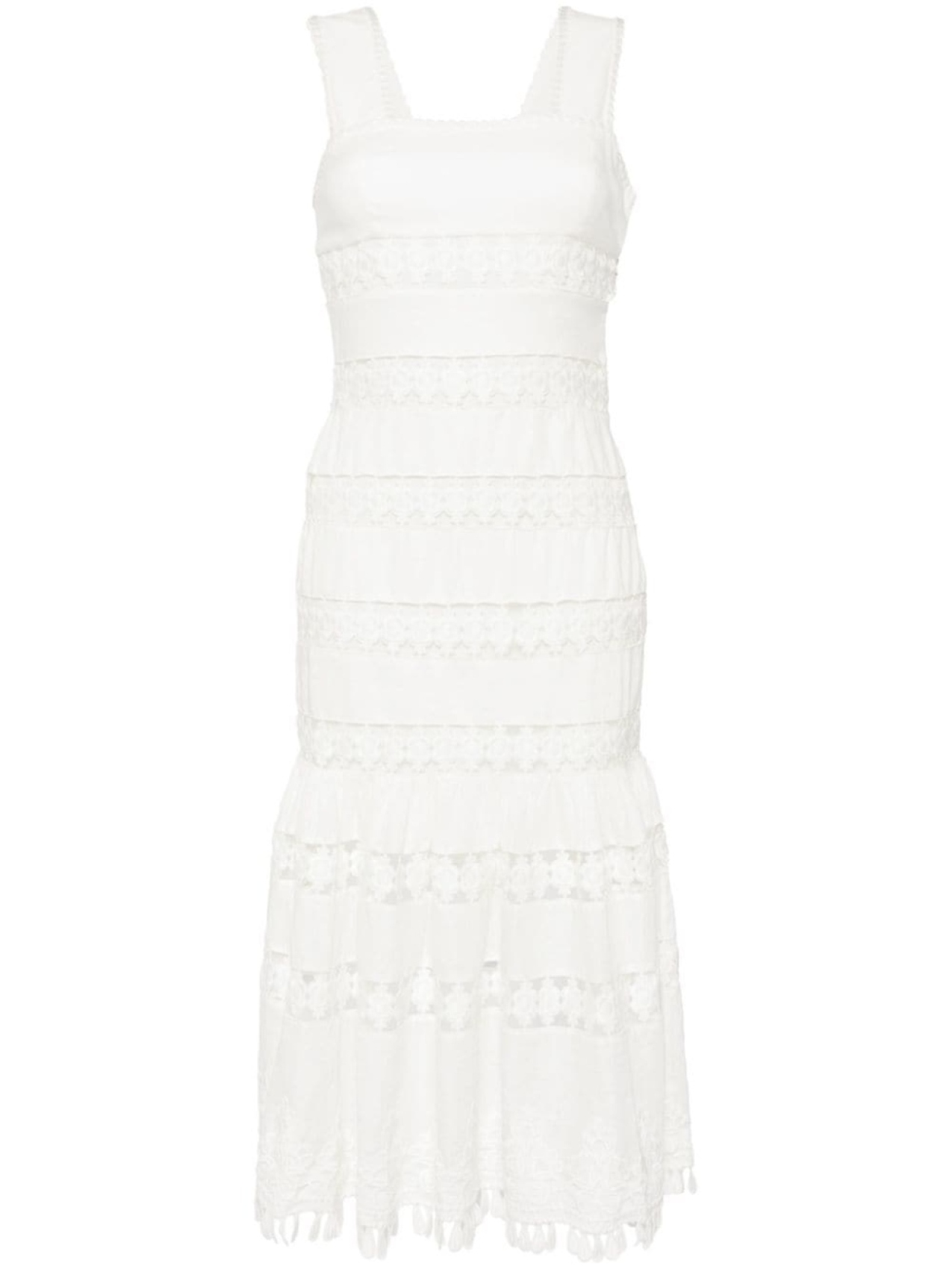 ZIMMERMANN декорированное платье миди, белый
ZIMMERMANN декорированное платье миди, белый
