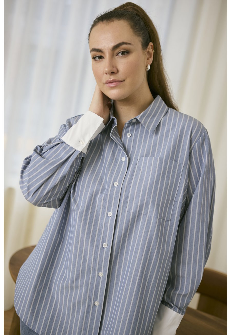 Блуза Kaffe Curve MELINA, Windward Blue Melange Stripe/Light Blue
Блуза Kaffe Curve MELINA, Windward Blue Melange Stripe/Light Blue