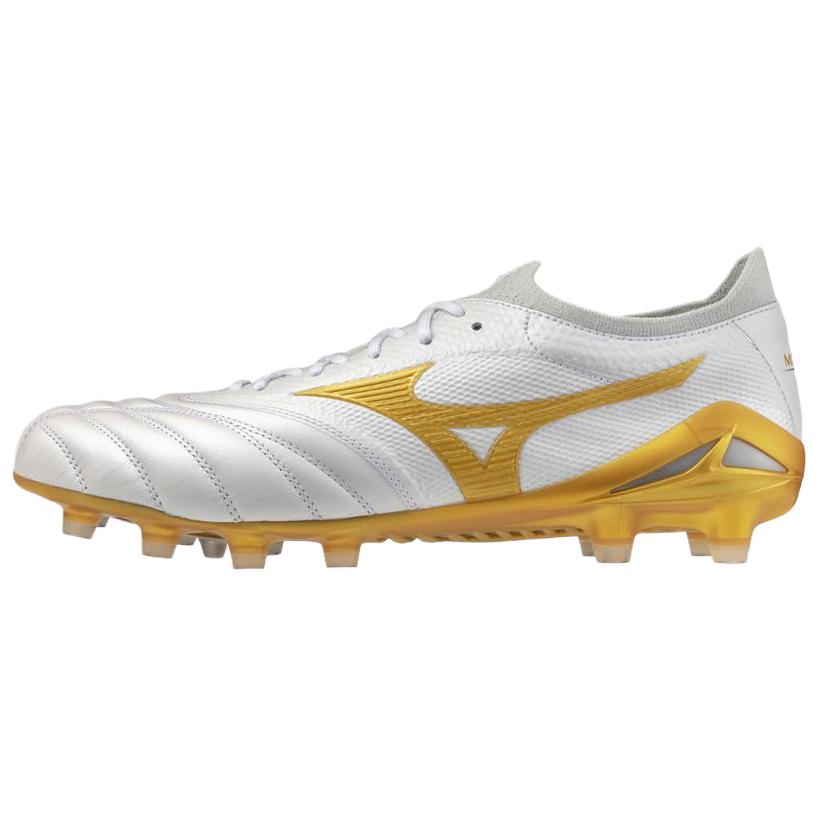 Mizuno Бутсы для футбола Morelia Neo 4 Unisex белые золотые
Mizuno Бутсы для футбола Morelia Neo 4 Unisex белые золотые