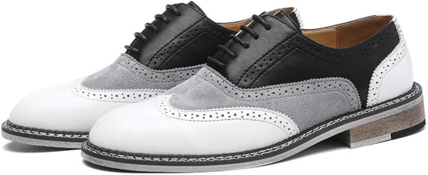 Мужские оксфорды из кожи с перфорацией и шнуровкой, для бизнеса, вечеринок и свадеб, с острым носком, удобные повседневные туфли на низком каблуке Ephirebra, черный
Мужские оксфорды из кожи с перфорацией и шнуровкой, для бизнеса, вечеринок и свадеб, с острым носком, удобные повседневные туфли на низком каблуке Ephirebra, черный