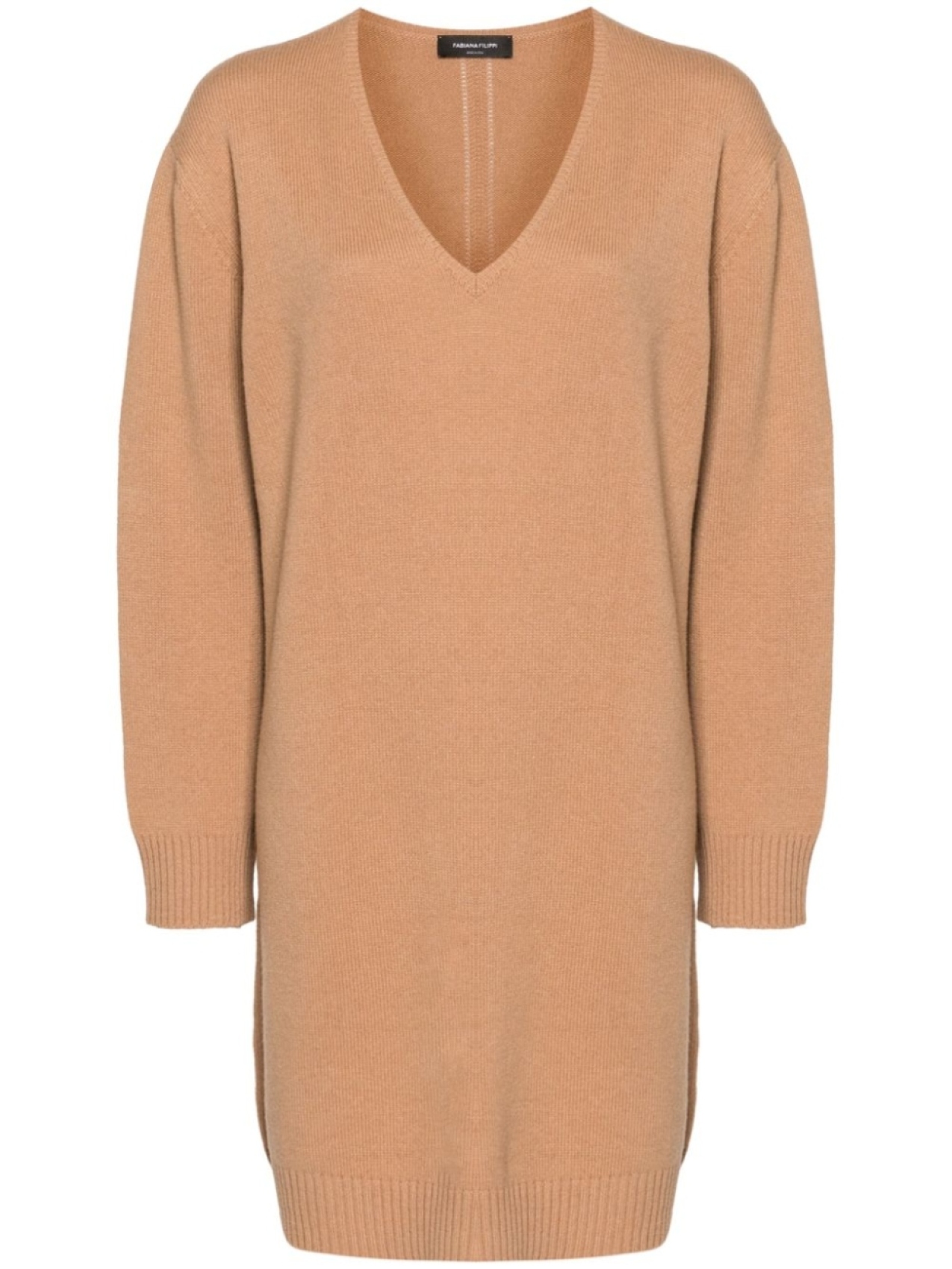 Fabiana Filippi трикотажное платье с V-образным вырезом, нейтральный цвет
Fabiana Filippi трикотажное платье с V-образным вырезом, нейтральный цвет