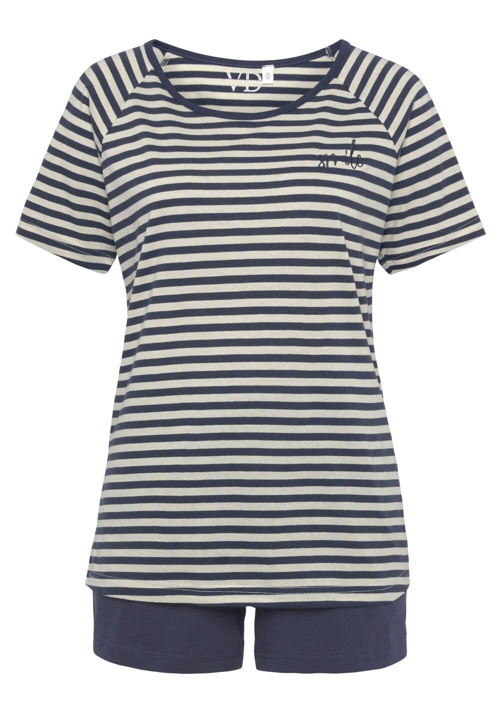 Короткий пижамный комплект VIVANCE, морской синий
Короткий пижамный комплект VIVANCE, морской синий