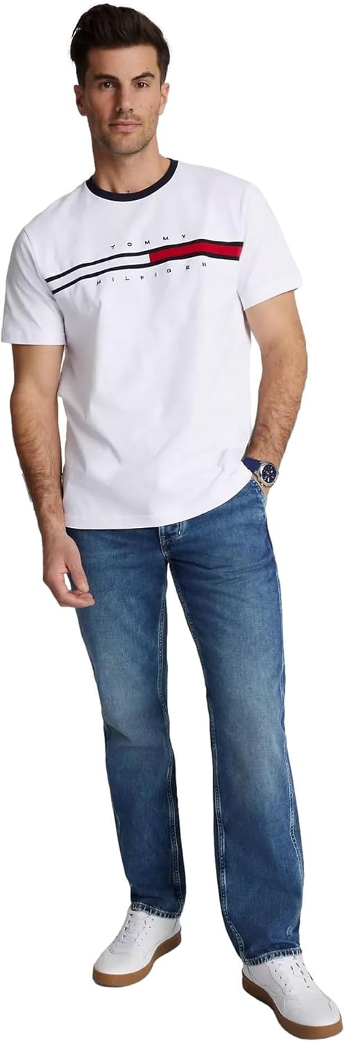 Мужская футболка Tommy Hilfiger Regular Fit с вышитым флагом и круглым вырезом, коллекция 2024 года, размер L, белая, Perfect White., Белый, Мужская футболка Tommy Hilfiger Regular Fit с вышитым флагом и круглым вырезом, коллекция 2024 года, размер L, бел
Мужская футболка Tommy Hilfiger Regular Fit с вышитым флагом и круглым вырезом, коллекция 2024 года, размер L, белая, Perfect White., Белый, Мужская футболка Tommy Hilfiger Regular Fit с вышитым флагом и круглым вырезом, коллекция 2024 года, размер L, бел