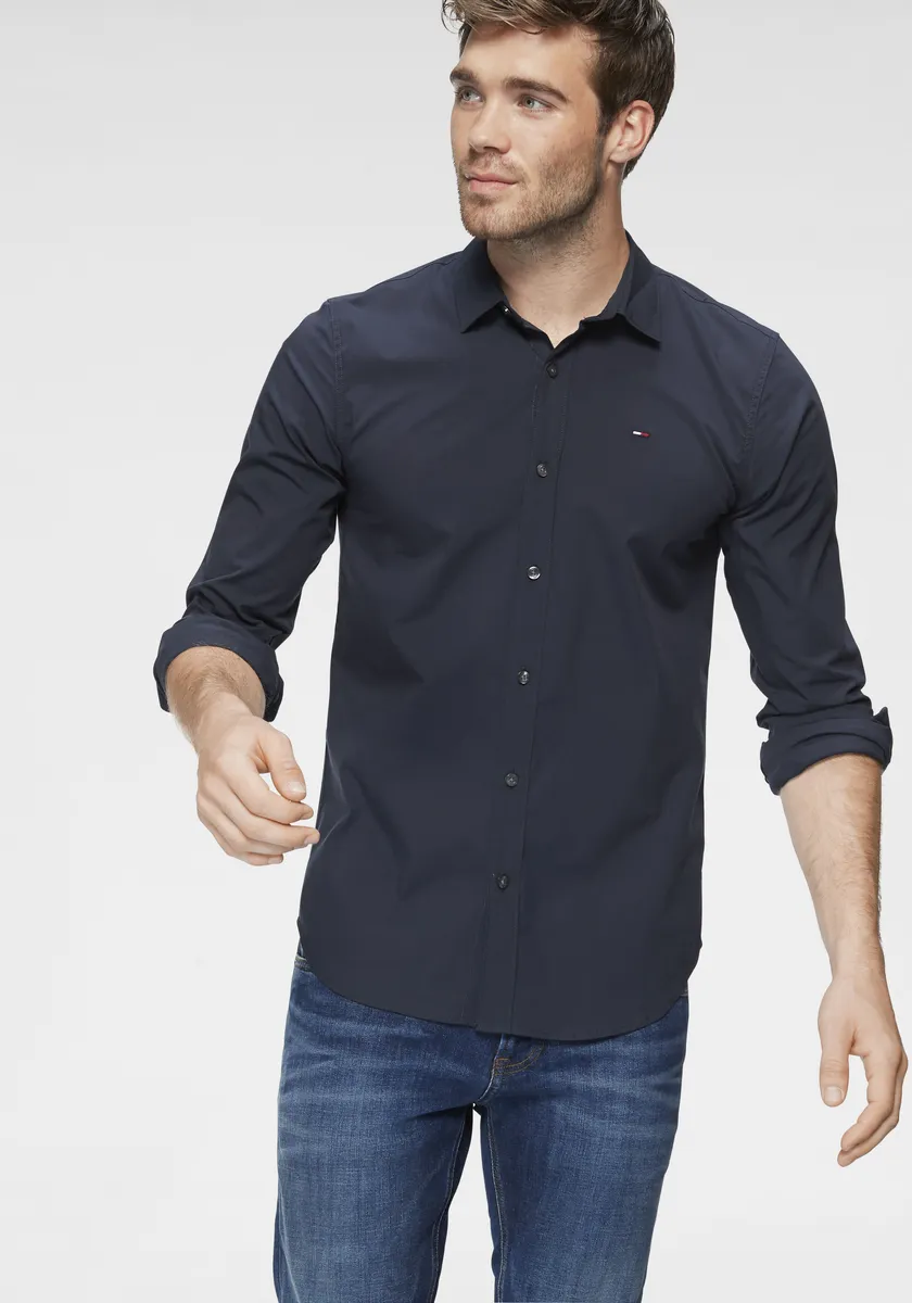 Рубашка с длинными рукавами Tommy Jeans "Sabim Stretch Shirt Shirt", рубашка стрейч, премиум-класса, приталенного кроя, с эластаном, цвет Black Iris
Рубашка с длинными рукавами Tommy Jeans "Sabim Stretch Shirt Shirt", рубашка стрейч, премиум-класса, приталенного кроя, с эластаном, цвет Black Iris