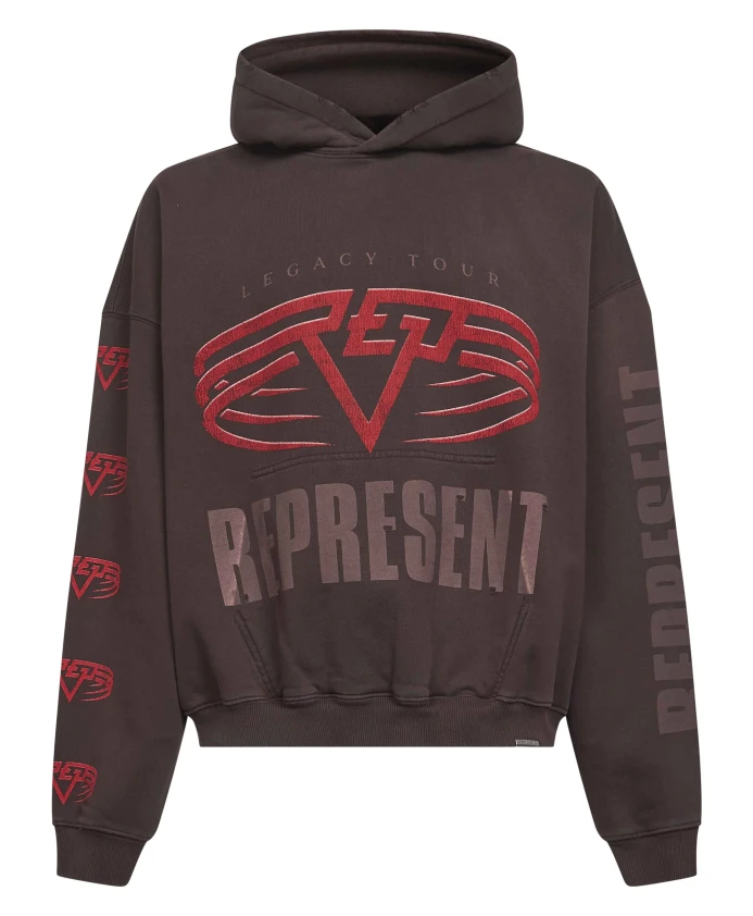 Черная толстовка с капюшоном и различными принтами. Represent, коричневый
Черная толстовка с капюшоном и различными принтами. Represent, коричневый