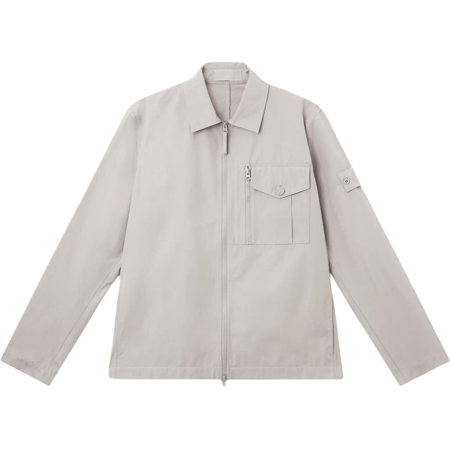 STONE ISLAND Куртка-анорак с молнией, Gray White 
STONE ISLAND Куртка-анорак с молнией, Gray White