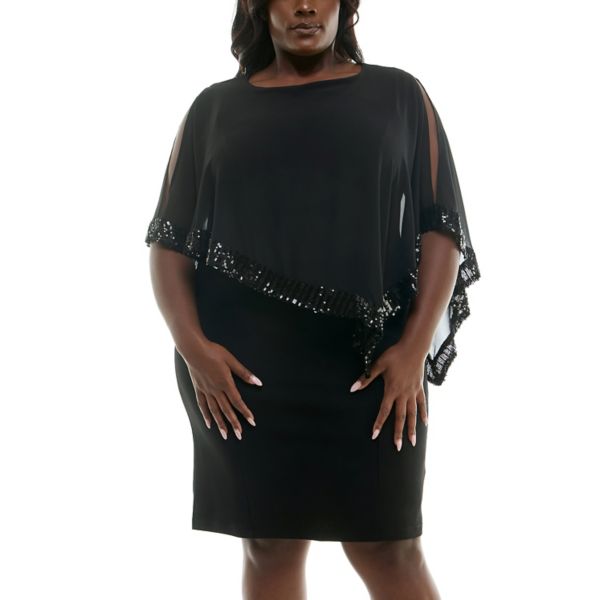 Платье-сорочка из шифона oversize с присборенной кокеткой Nina Leonard, черный
Платье-сорочка из шифона oversize с присборенной кокеткой Nina Leonard, черный