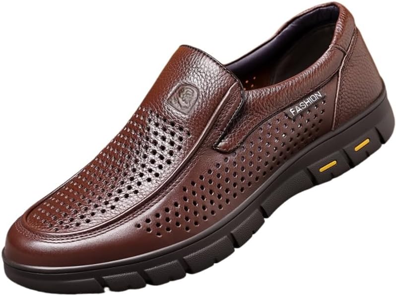 Мужские лоферы - с резиновой подошвой, с простым дизайном с округлым носком, подходят как для повседневной носки, так и для деловых событий Fusecottc, коричневый
Мужские лоферы - с резиновой подошвой, с простым дизайном с округлым носком, подходят как для повседневной носки, так и для деловых событий Fusecottc, коричневый