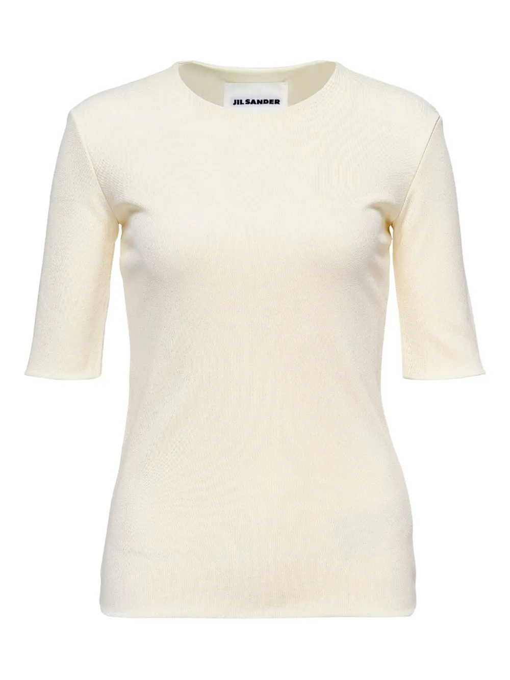 Футболка с круглым вырезом в рубчик JIL SANDER, белый
Футболка с круглым вырезом в рубчик JIL SANDER, белый