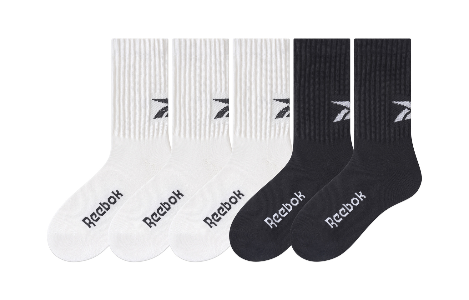 Унисекс носки Crew 5 штук Reebok, 5 pack (3 белый+2 черный) heel logo
Унисекс носки Crew 5 штук Reebok, 5 pack (3 белый+2 черный) heel logo