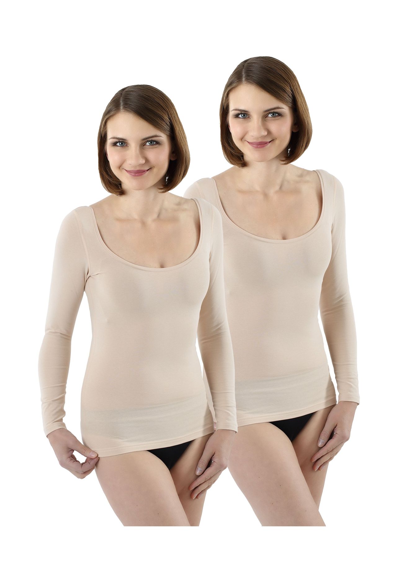 Нижняя рубашка с длинными рукавами, двойная упаковка, глубокий круглый вырез ALBERTKREUZ, бежевый
Нижняя рубашка с длинными рукавами, двойная упаковка, глубокий круглый вырез ALBERTKREUZ, бежевый