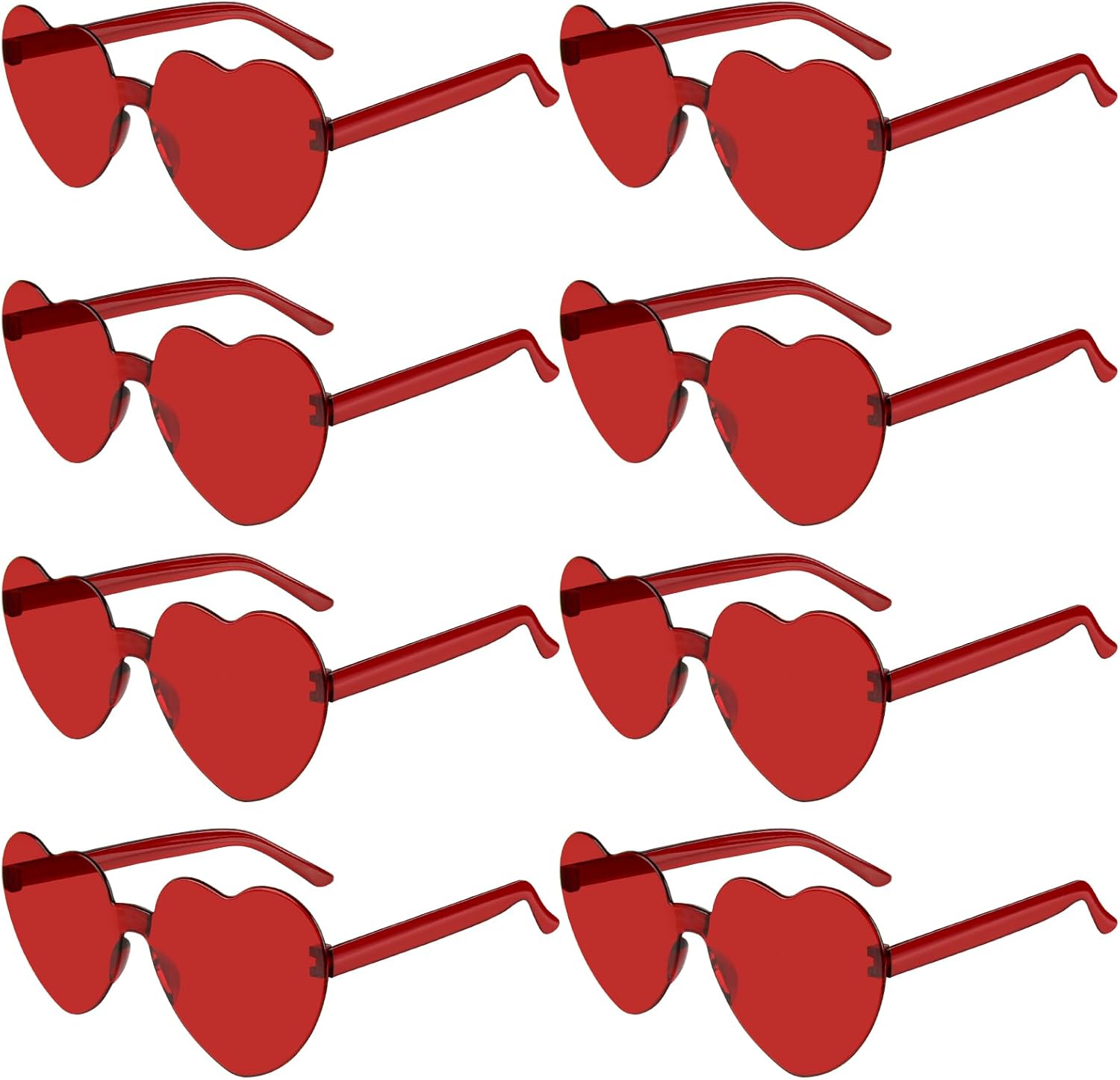 Солнцезащитные очки PLULON в форме сердца для женщин, 5/12/25 шт., очки в форме сердца, без оправы, конфетные цвета, забавные очки для вечеринки ко Дню святого Валентина, Red
Солнцезащитные очки PLULON в форме сердца для женщин, 5/12/25 шт., очки в форме сердца, без оправы, конфетные цвета, забавные очки для вечеринки ко Дню святого Валентина, Red