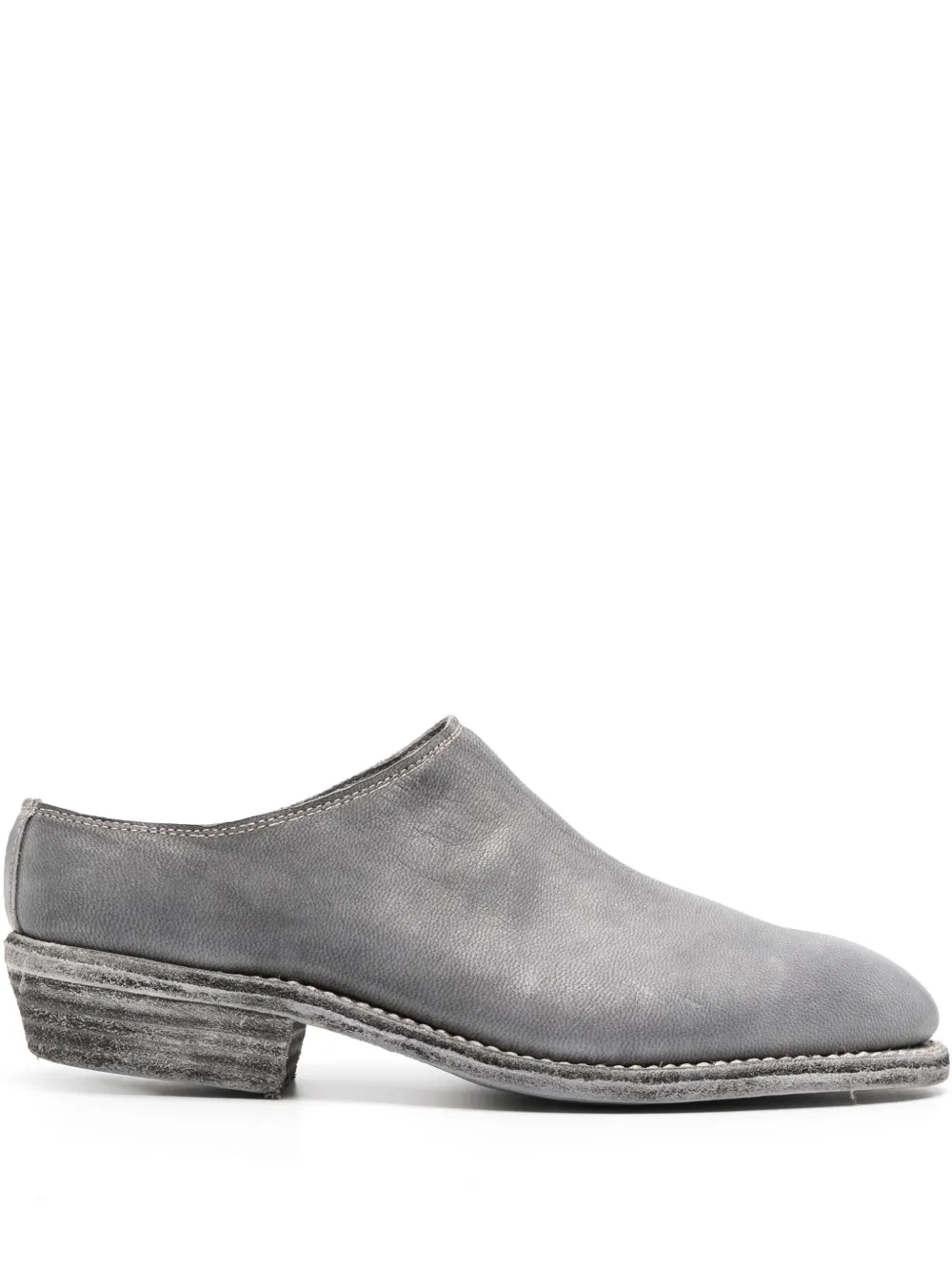 Мюли из зернистой кожи Guidi, серый
Мюли из зернистой кожи Guidi, серый