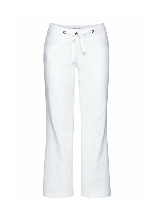 Брюки из комфортной смеси хлопка и льна. Sheego, белый
Брюки из комфортной смеси хлопка и льна. Sheego, белый
