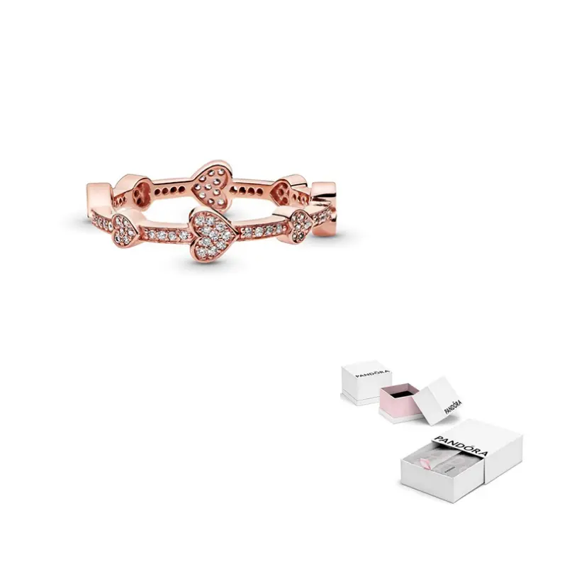 Pandora Кольцо из медно-серебряного сплава для женщин Rose Gold
Pandora Кольцо из медно-серебряного сплава для женщин Rose Gold